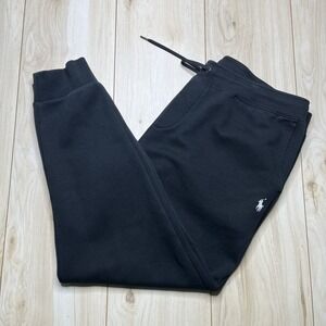 Polo Ralph Lauren Men's Double Knit Joggers Black White Pony Size XXL Comfort